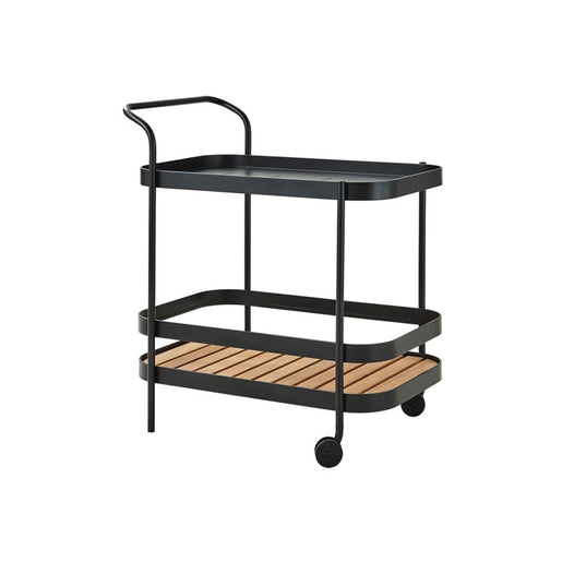 Roll Bar Trolley with Teak Table Top