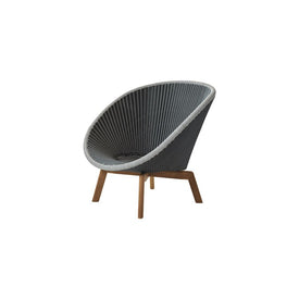 Peacock Lounge Chair with Teak Legs