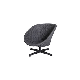Peacock Lounge Chair with Swivel Aluminum Base
