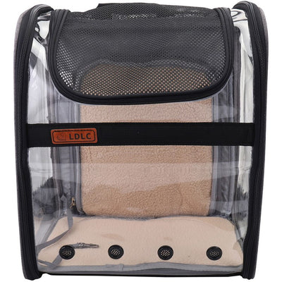 Expandable Pet Backpack for 22 Lbs. Dogs and Cats - Gray