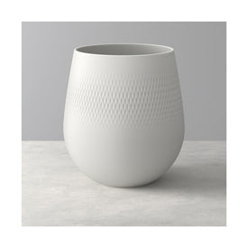 Manufacture Collier Blanc Large Carre Vase