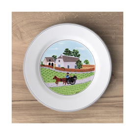 Design Naif Salad Plate #1 Going to Market