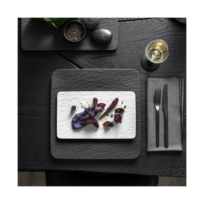 Manufacture Rock Blanc Small Rectangular Serving Plate