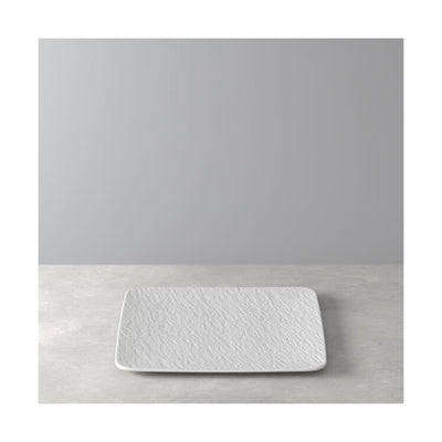 Manufacture Rock Blanc Square Buffet Plate