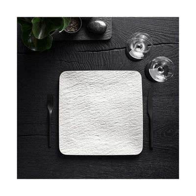 Manufacture Rock Blanc Square Buffet Plate