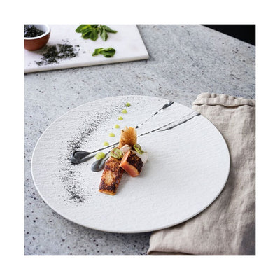 Manufacture Rock Blanc Pizza/Buffet Plate