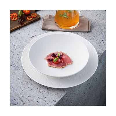 Manufacture Rock Blanc Pizza/Buffet Plate