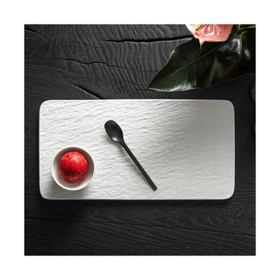 Manufacture Rock Blanc Large Rectangular Serving Plate