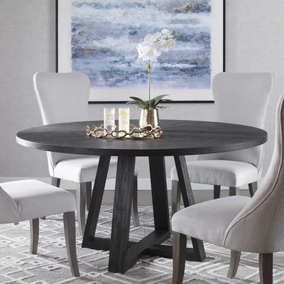 Gidran Round Dining Table - Black