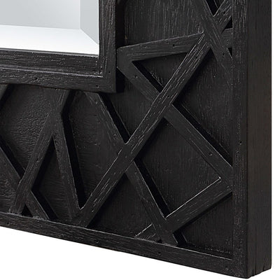 Everest Wall Mirror - Satin Black