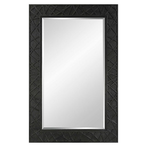 Everest Wall Mirror - Satin Black