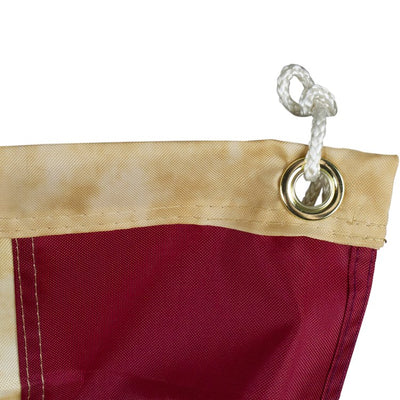 Patriotic Americana Tea-Stained 24" x 48" Pleated Bunting Flag
