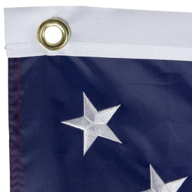 Patriotic Americana Embroidered 3' x 5' Outdoor House Flag with Grommets