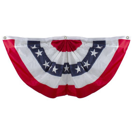 Patriotic Americana 24" x 48" Pleated Bunting Flag
