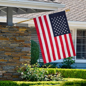 Patriotic Americana Embroidered 28" x 40" Outdoor House Flag