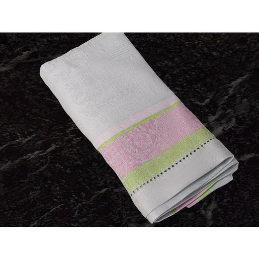 Cleopatra Napkins Set of 6 - Chartreuse, Rose, and Pale Lavender
