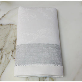 Paris Napkins Set of 6 - White and French Gray