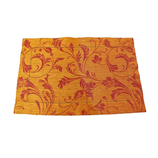 Renaissance Placemats Set of 6 -Warm Sienna and Saffron