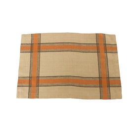 Boulevard Placemats Set of 6 - Tan, Terracotta, Chocolate