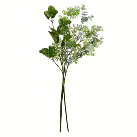 26" Artificial Green Mixed Greenery Bundles 2-Pack