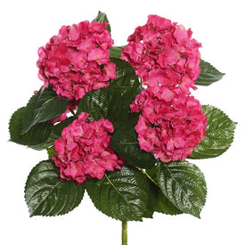 17.5" Hot Pink Hydrangea Bush