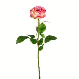 26" Artificial Light Pink Roses on Stems 6-Pack