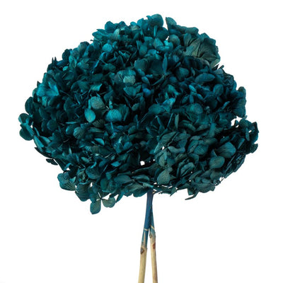15" Natural Preserved Blue Hydrangea Stem
