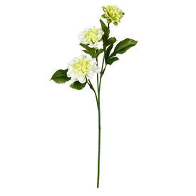 17" Artificial Cream Dahlia Sprays 6-Pack