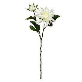 17" Artificial Cream Dahlia Sprays 6-Pack