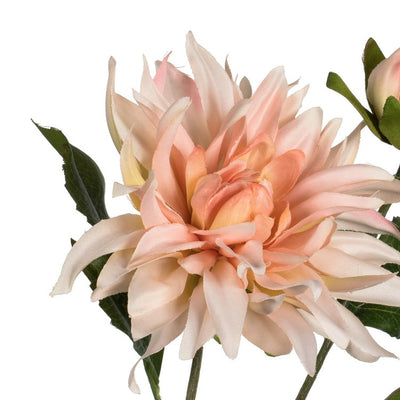 17" Artificial Peach Dahlia Sprays 6-Pack