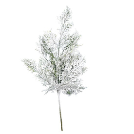18" Artificial Snowy Cedar Sprays 6-Pack