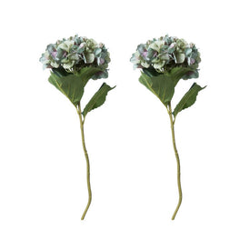 33" Seafoam-Lavender Hydrangea Sprays 2-Pack