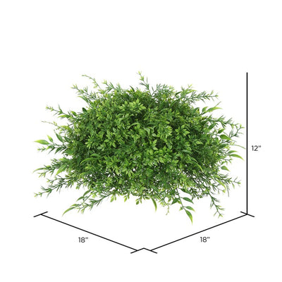 18" Artificial Mixed Greenery Half Ball