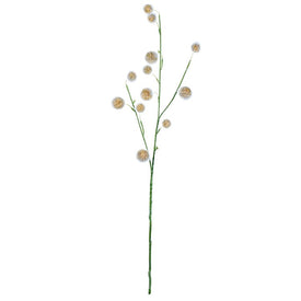 31" Artificial Yellow Pom-Pom Sprays 3-Pack