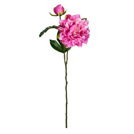 16" Artificial Fuchsia Peony Sprays 6-Pack