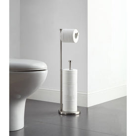 Freestanding Toilet Paper Holder - Satin Nickel