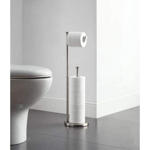 Freestanding Toilet Paper Holder - Satin Nickel