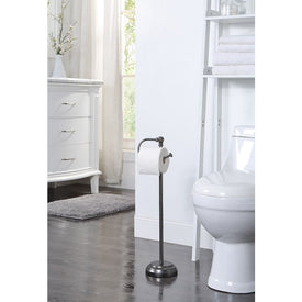 Classic Freestanding Toilet Paper Holder - Black Nickel