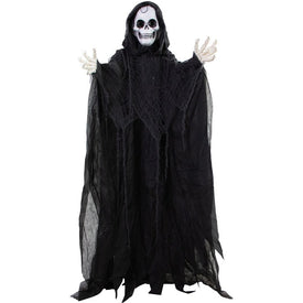 6' Gore Gore the Tattered Reaper with Animated Eyes Indoor/Covered Battery-Operated Halloween Decoration