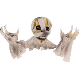10" Duane the Dead, Talking Mummy Groundbreaker with Flashing Eyes and Hands Outdoor Battery-Operated Halloween Decoration