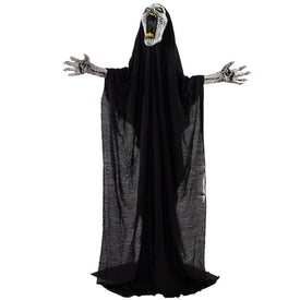6' Squal the Animated Howling Reaper Indoor/Outdoor Battery-Operated Halloween Decoration