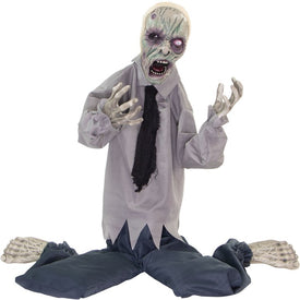 William the Animated Tattered Zombie Man Indoor/Outdoor Battery-Operated Halloween Decoration