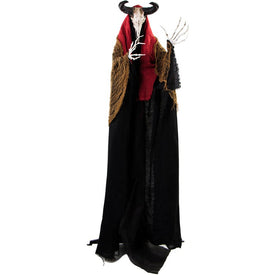 5' Ramsey the Goat Man with Glowing Red Eyes Indoor/Outdoor Battery-Operated Halloween Decoration