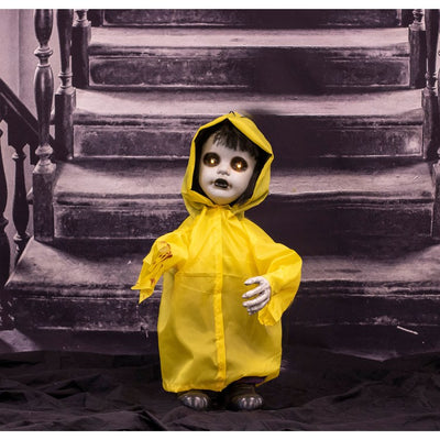 2' Ralphie the Animated One-Handed Zombie Boy Indoor/Outdoor Battery-Operated Halloween Decoration