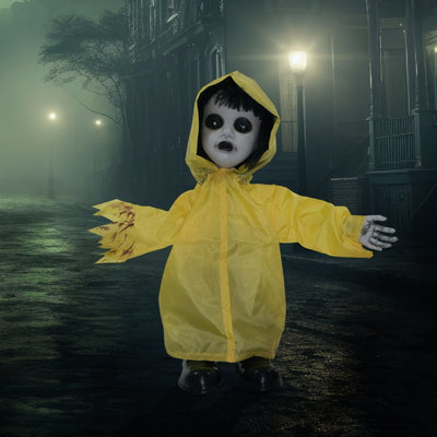 2' Ralphie the Animated One-Handed Zombie Boy Indoor/Outdoor Battery-Operated Halloween Decoration