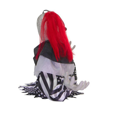 18" Buggy the Animated Groundbreaker Clown Indoor/Outdoor Battery-Operated Halloween Decoration