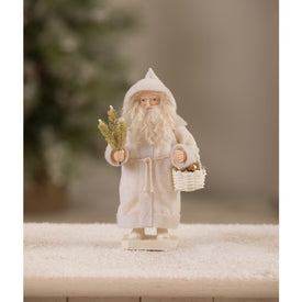 Winter Santa With Basket
