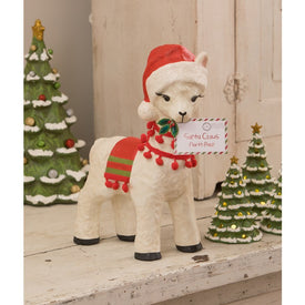 Christmas Llama Paper Mache