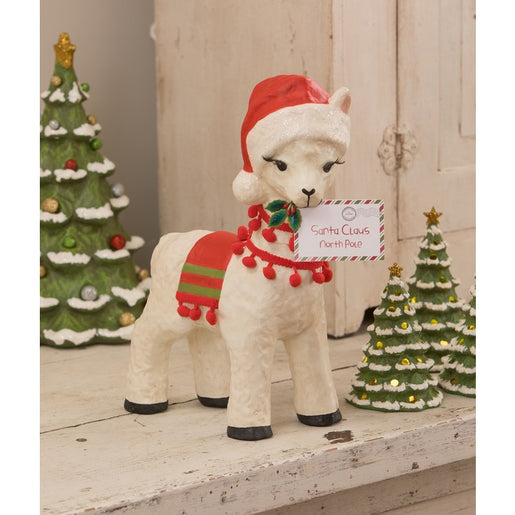 Christmas Llama Paper Mache