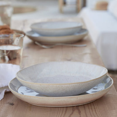 Eivissa Three-Piece Dinnerware Place Setting with Pasta Bowls